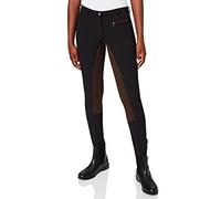 PFIFF - Pantalones de hípica para Mujer, tamaño 38 UK, Color Negro