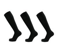 PFIFF Reitstrumpf Kariert 3er Set, Schwarz, 40-42 Medias de equitación, Negro, Unisex Adulto