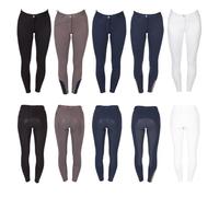 PFIFF Sanja - Pantalones de equitación para Mujer, Color Negro, Talla 44