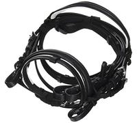 PFIFF Snaffle - Filete de hípica, tamaño Full/Warmblut, Color Negro/Blanco