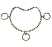 PFIFF Steigergebiss - Filete para caballo, color plateado