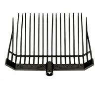 PFIFF Tenedor de plástico para estiércol sin Mango Negro