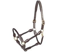 PFIFF Trenza 102922 - Cabestro de Cuero Trenzado, Color marrón