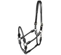 PFIFF Trenza 102922 - Cabestro de Piel Trenzada, Color Negro