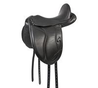 PFIFF Unicus 102680 - Sillín de doma para Pony/Cob, color negro, tamaño 16,5 cm