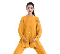 PFIOEUL Uniforme de Tai Chi Traje de Tai Chi for mujer: uniforme elegante y fluido for Baduanjin artes marciales, ropa actuación for primavera otoño para Kung Fu(Color6,M)