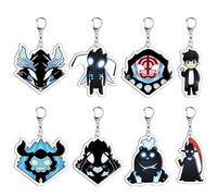 PfirstDa 8 piezas Solo Leveling Llavero, Anime Llavero Acrílico, Decoración de Bolsa Accesorios para Fans y Amantes del Anime