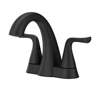 Pfister LF048MALSDB Willa - Grifo de baño con 2 asas de 4 pulgadas, color negro mate