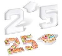 Pfjsseey 25 Número Caja de Tablero de charcutería con Tapa de Doctoral Flyable Cookies Creative Candy Cupcake Cajas para Decoraciones de Fiesta de graduación en casa