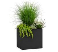Pflanzwerk® Maceta Cube Antracita 46x55x55cm *Resistente a Las heladas* *Protección UV* *Calidad Europeo*