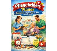 Pflegehelden- Planer: Dienstzeiten, Aufgaben & To-do`s auf einen Blick für alle die in der Pflege sind