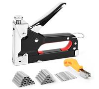 Pfloge Grapadora Pared 3 en 1, Grapadora Tapicero Madera con 3000 Grapas, Ideal para Madera, Tapicería, Decoración, Muebles