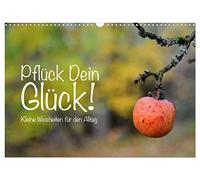 Pflück Dein Glück - Kleine Weisheiten für den Alltag (Wandkalender 2026 DIN A3 quer), CALVENDO Monatskalender: Kleine Weisheiten als Lebenshilfe für den Alltag