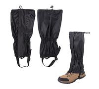 PFLYPF 1 par de caminatas al aire libre, impermeable, cubierta para zapatos del desierto, cubierta de nieve, cubierta de pie para senderismo, senderismo, montañismo, esquí, unisex (negro)