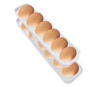PFLYPF 1 unidad de almacenamiento de huevos para frigorífico, hueveras de Plástico Rectangulares, Blanco, utensilios de cocina