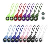 PFLYPF 18 minibrújulas multicolor con 2 brújulas redondas negras, brújula de bolsillo de cordón, herramienta de supervivencia al aire libre, adecuada para senderismo, camping y turismo