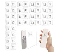 PFLYPF 20 pares de ganchos de doble cara transparentes, sin taladrar, impermeables y resistentes al aceite, ganchos duraderos reutilizables para cocina, baño, oficina (6 x 6 cm)