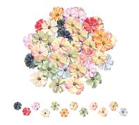 PFLYPF 60 Flor del lenguaje de las estrellas, cabezas de flores artificiales, decoraciones de bricolaje, flores hechas a mano, se utiliza para decorar una boda, fiesta, coche de boda