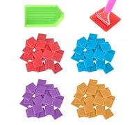 PFLYPF Arcilla de pintura de diamantes, 80 piezas y 1 punto de taladro, varios colores, herramientas de pintura DIY, arcilla, pintura de diamantes, arcilla, bordado de pintura