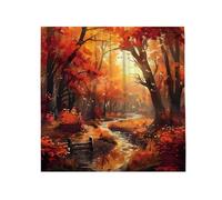 PFNHUIBDZ 1 Cortina de Ducha Impermeable con Escena Bosque otoñal for darle un Toque Especial a la decoración tu baño(120x180cm)