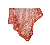 PFNHUIBDZ 1 pieza Diadema sedosa con cuello y bufanda cuadrada estampada para(3)