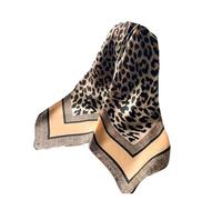 PFNHUIBDZ 1pc 68cm bufanda estampada bufandas de primavera y verano pañuelo for la cabeza chal(Chocolate)