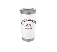 Pforzheim Alemania, regalo Pforzheim, viaje Pforzheim Alemania Vaso térmico de acero inoxidable de doble pared