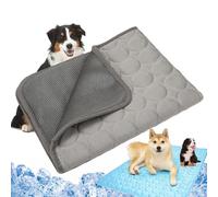 Pfotenfrost - Tapete Pfotenfrost de autoenfriamiento para gatos y perros, impermeable, antideslizante, para el hogar, sobre la marcha o en el coche, protege a tu perro de un golpe de calor (gris, S-50