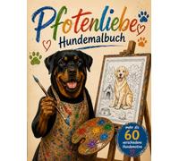 Pfotenliebe: Das Malbuch für Erwachsene und Kinder | Viele liebevoll gestaltete Hunde Ausmalbilder zum Entspannen, Abschalten und Kreativsein mit wertvollen Informationen
