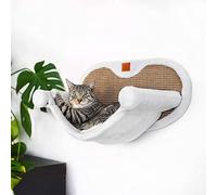 Pfotenolymp® Hamaca para Gatos de hasta 10 kg | Montaje en Pared | Alta Estabilidad | Horas de diversión contra arañazos | higiénico y fácil de Limpiar | Respetuoso con el Medio Ambiente | fácil