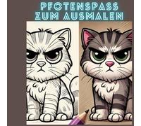 Pfotenspass zum Ausmalen: Das perfekte Geschenk für kleine & große Katzenliebhaber. Über 30 Seiten Malspaß, ideal zur Entspannung, Förderung der Kreativität oder einfach zum Zeitvertreib.