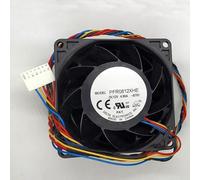 PFR0812XHE 8038 8CM Fan, 12V 4.9A 6-Wire 7Pin 13000RPM Car Supercharged Violent Cooling Fan