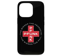 PFUNK Cuanto más grande es el dolor de cabeza, más grande es la píldora Carcasa para iPhone 13 Pro
