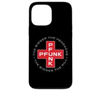 PFUNK Cuanto más grande es el dolor de cabeza, más grande es la píldora Carcasa para iPhone 13 Pro Max