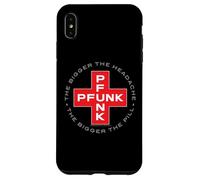 PFUNK Cuanto más grande es el dolor de cabeza, más grande es la píldora Carcasa para iPhone XS Max