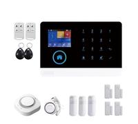 PG-103 3G WiFi gsm GPRS Inicio Sistema de Alarma antirrobo inalámbrico 433MHz Kit de Alarma de Seguridad con Sirena Pir Sensor de la Puerta del Sensor(Set-E)