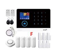 PG-103 3G WiFi gsm GPRS Inicio Sistema de Alarma antirrobo inalámbrico 433MHz Kit de Alarma de Seguridad con Sirena Pir Sensor de la Puerta del Sensor(Set-F)