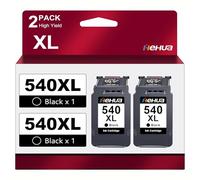 PG-540XL 540 Negro Cartuchos de Impresora 540 XL Compatibles con Canon 540 540xl Negro para Canon PIXMA TS5150 TS5151 MG3650 MG3350 MG3150 MG3250 MX535 MX475 MG4250 PG540XL (2 negros)