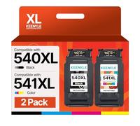Tinta PG-540 XL CL-541 XL Compatible para Canon 540 541 para Pixma TS5150 MG3650 MG3600 MG4250 MX475 MX375 MX535 MG3150 MG3500 (1 Negro, 1 Color)