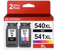 Tinta PG-540 XL CL-541 XL Compatible para Canon 540 541 para Pixma TS5150 MG3650 MG3600 MG4250 MX475 MX375 MX535 MG3150 MG3500 (1 Negro, 1 Color)