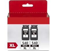 PG-540XL Reemplazo para Canon 540 XL Cartucho Canon 540 XL 540xl Canon 540 compatibles para Canon PIXMA MG3650 MG3550 MG4250 Impresora (2 Negro)