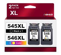 PG -545 CL-546 PG-545XL CL-546XL Cartuchos de Impresora Compatibles para Canon 545 546 Cartuchos para Canon Pixma TS3350 TS3150 TR4551 MX495 TR4550 MG2550s MG2555s TS3151 MG3050 MG2950 (Negro, Color)
