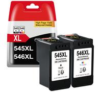 PG 545 CL 546 XL PG-545XL CL-546XL Paquete Multipack de Repuesto para de Impresora Canon 545 546 XL para MX495 TR4550 TR4551 MG2550s MG2555s TS3150 TS3151 TS3350 MG3050 MG3051 MG2950 (1Negro )