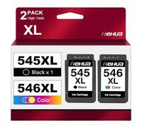 PG-545XL CL-546XL Cartuchos Compatibles para Canon 545 546 Cartuchos | PG -545 Compatibles para Canon Pixma TS3350 TS3150 TR4551 MX495 TR4550 MG2550s MG2555s TS3151 MG3050 MG2950 ( Negro, Color)