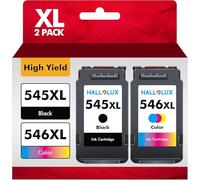 PG-545XL CL-546XL PG545 CL546 XL Cartuchos de Tinta Replacement con Canon PG 545XL CL 546XL Cartuchos para Pixma MX490 MX495 TR4550 TR4551 MG2550s MG2555s TS3150 TS3151，2 Pack (1 Negro 1 Color)