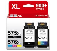 PG-575XL CL-576XL Cartuchos de Tinta Remanufacturados para Cartucho Canon 575 y 576 para Canon 575 576 XL para Pixma TS3550i TS3750i TR4750i TS3551i TS3751i TR4751i TR4755i TS3570i TS3752i TR4756i