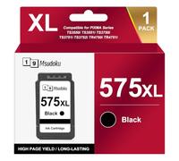 PG-575XL Negro Compatibles para Cartuchos de Impresora Canon 575 XL Negro | PG-575 Negro Cartuchos para Canon PIXMA TS3550i TS3551i TS3750i TS3751i TS3752i TR4750i TR4751i TR4755i TR4756i ( 5 Paquete