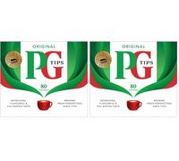 PG tips GP Pg Tip - Té negro, 80 sobres (Paquete de 2)