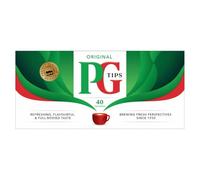 PG Tips Té Negro 40 Bolsitas 116g Té Inglés Clásico Sabor Intenso | Té negro inglés de sabor intenso, refrescante y con cuerpo, ideal para disfrutar solo o con leche.