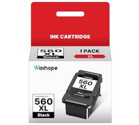 PG560XL Negro Cartuchos de Impresora 560 XL Cartucho de tinta de repuesto Compatible para Canon 560XL PG560 PG-560XL Negro Cartuchos para Canon Pixma TS5350 TS5351 TS5352 TS5353 TS7450 TS7451 (1 Pack)